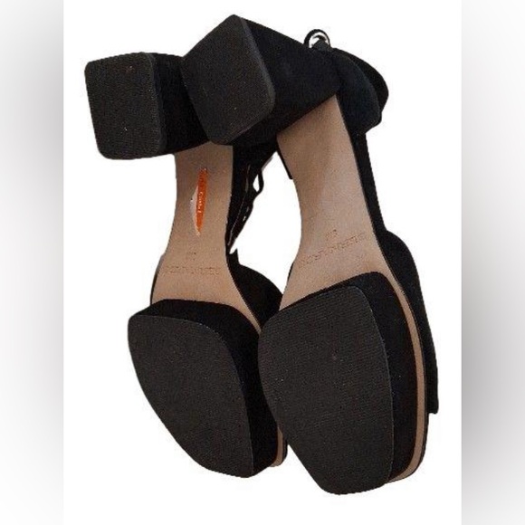 Worn once, Bernardo, size 8, Black Block High Heels, COZY! - Picture 6 of 13